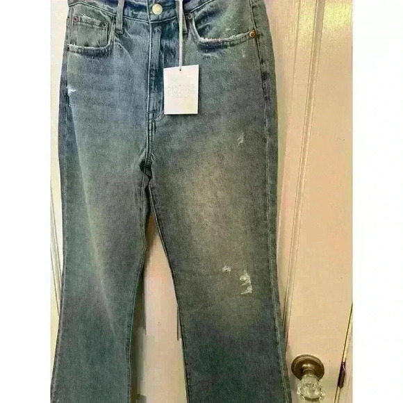 Pistola Stevie Wide Leg‎ Distressed Jeans size 26 NWT - Picture 5 of 7